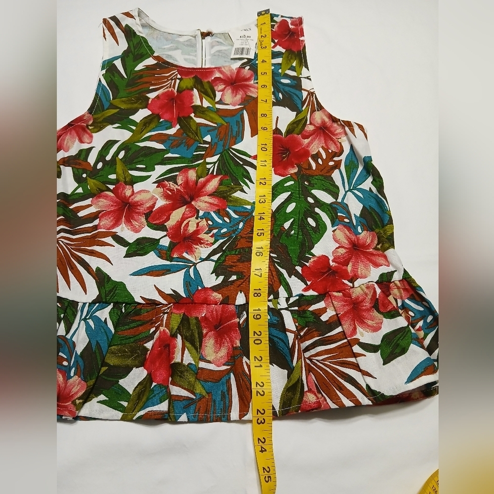 Everly Floral Sleeveless Kids Top - Picture 3 of 9